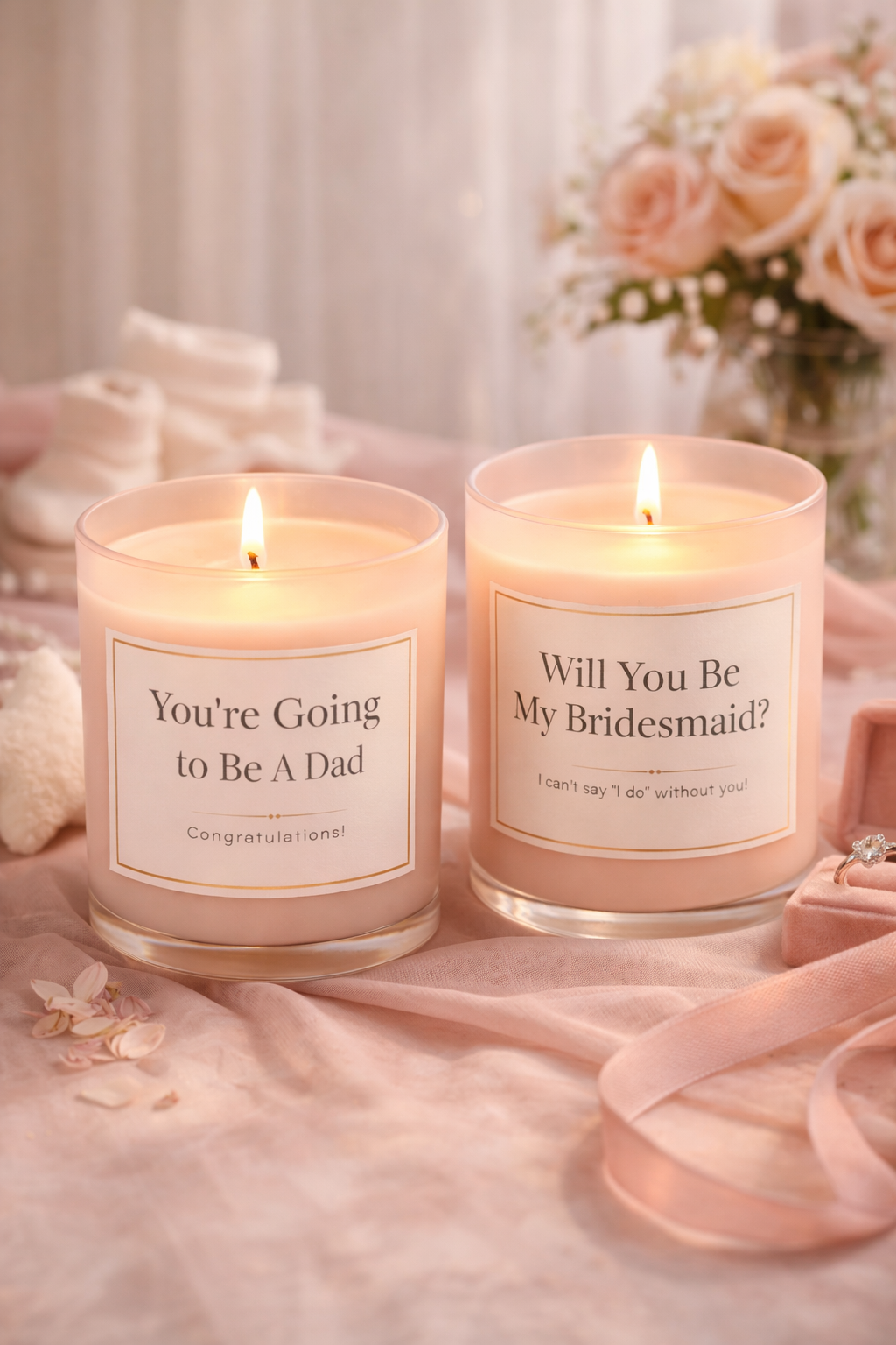 Hand lighting candle